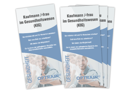 Flyer Kaufmann /-frau im Gesundheitswesen (KIG)